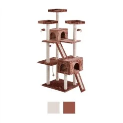Frisco 72-in Large Base Faux Fur Cat Tree & Condo -Frisco 101809 PT5. AC SS1800 V1584453202