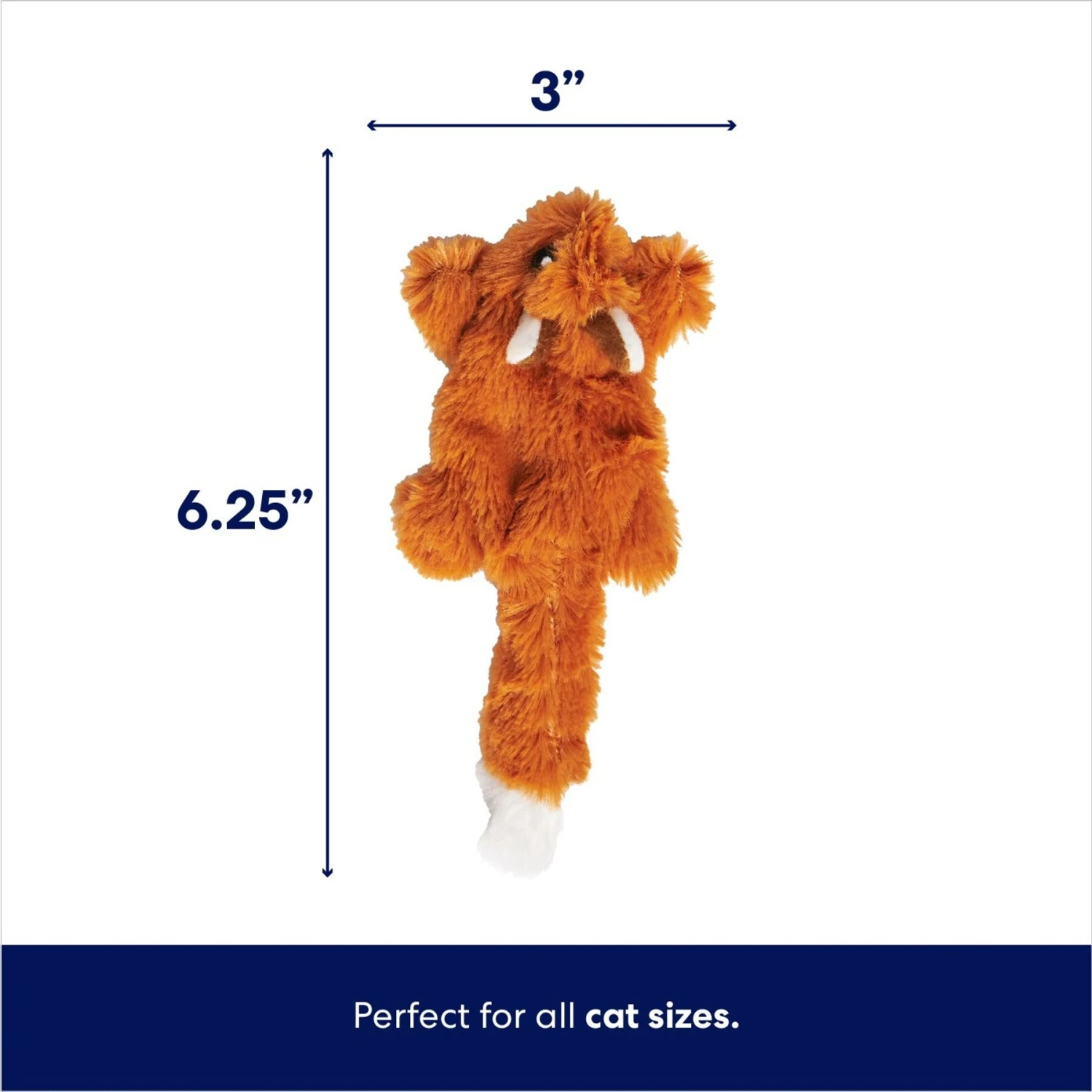 Frisco Squirrel Plush Cat Toy With Refillable Catnip 4 Frisco Squirrel Plush Cat Toy With Refillable Catnip - Image 2