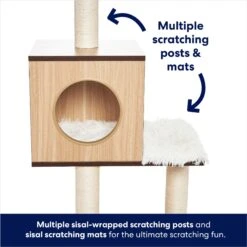 Frisco 62-in Modern Cat Tree & Condo -Frisco 177901 PT2. AC SS1800 V1667227352