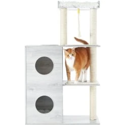Frisco 52-in Modern Cat Tree & Condo -Frisco 177911 PT5. AC SS1800 V1584453408