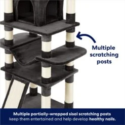 Frisco 68-in Faux Fur Cat Tree & Condo -Frisco 180384 PT4. AC SS1800 V1669908645