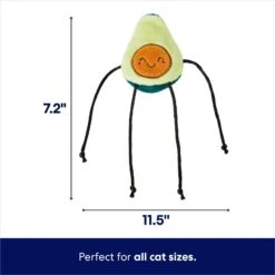 Frisco Dangly Avocado Buddy Plush Cat Toy With Catnip -Frisco 213846 PT1. AC SS1800 V1691784029