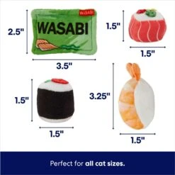 Frisco Sushi Plush Cat Toy With Catnip -Frisco 213910 PT1. AC SS1800 V1691783910