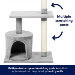 Frisco 38-in Cat Tree With Condo, Top Perch & Toy -Frisco 214377 PT3. AC SS1800 V1667227088