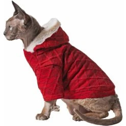 Frisco Textured Knit Dog & Cat Hoodie -Frisco 224233 PT3. AC SS1800 V1637667403