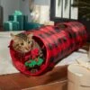 Frisco Holiday Buffalo Plaid Foldable Play Tunnel Cat Toy With Catnip 1 Frisco Holiday Buffalo Plaid Foldable Play Tunnel Cat Toy With Catnip -Frisco 228549 MAIN. AC SS1800 V1632776567
