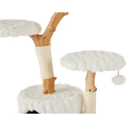 Frisco Natural Wood Modern Cat Tree With Toy, Ivory, Large 12 Frisco Natural Wood Modern Cat Tree With Toy, Ivory, Large -Frisco 236563 PT4. AC SS1800 V1615987629