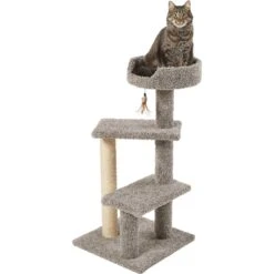 Frisco 41.5-in Real Carpet Wooden Cat Tree -Frisco 244527 PT2. AC SS1800 V1603328533