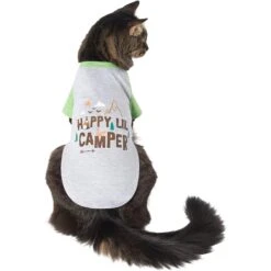 Frisco Happy Lil' Camper Dog & Cat T-Shirt -Frisco 248789 PT2. AC SS1800 V1644959832