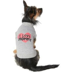 Frisco I Love Mommy Dog & Cat T-Shirt, Gray -Frisco 249278 PT2. AC SS1800 V1624600070