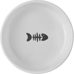 Frisco Round Meow Non-skid Ceramic Cat Bowl With Wood Base 12 Frisco Round Meow Non-skid Ceramic Cat Bowl With Wood Base -Frisco 256078 PT4. AC SS1800 V1615312284