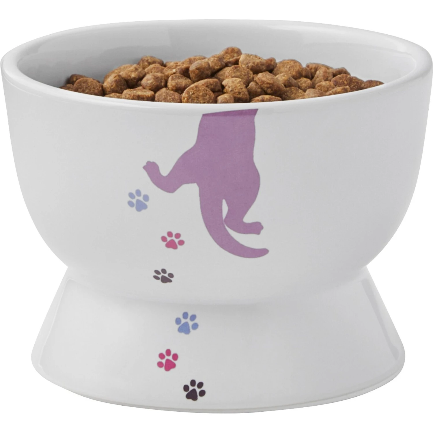 Frisco Cat Print Non-skid Elevated Ceramic Cat Bowl, Short 8 Frisco Cat Print Non-skid Elevated Ceramic Cat Bowl, Short - Image 6