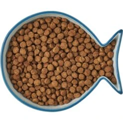 Frisco Fish Shaped Non-skid Ceramic Cat Bowl -Frisco 256111 PT5. AC SS1800 V1616522555