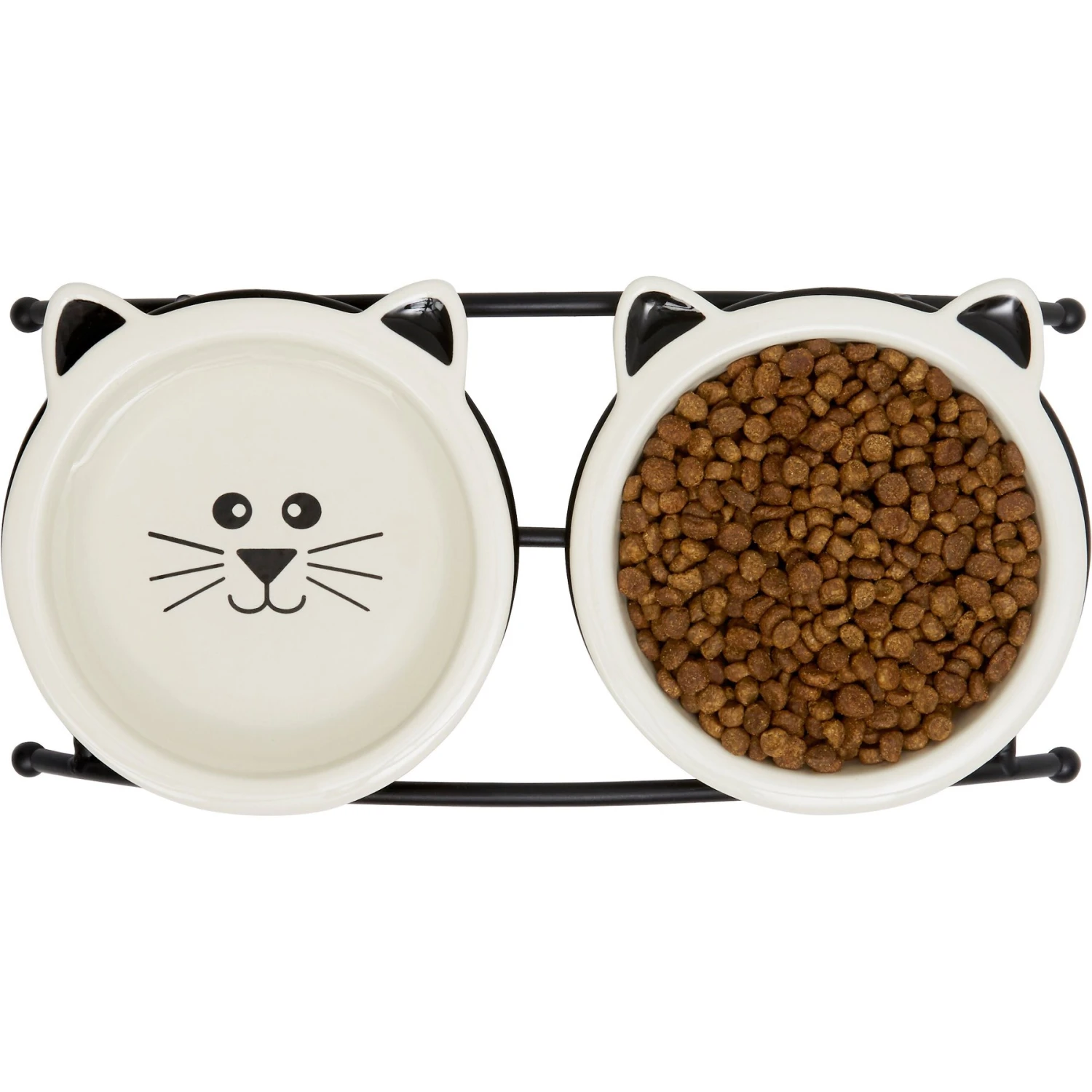 Frisco Cat Face Non-skid Elevated Double Ceramic Cat Bowl 8 Frisco Cat Face Non-skid Elevated Double Ceramic Cat Bowl - Image 6