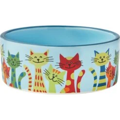 Frisco New York Non-skid Ceramic Cat Bowl