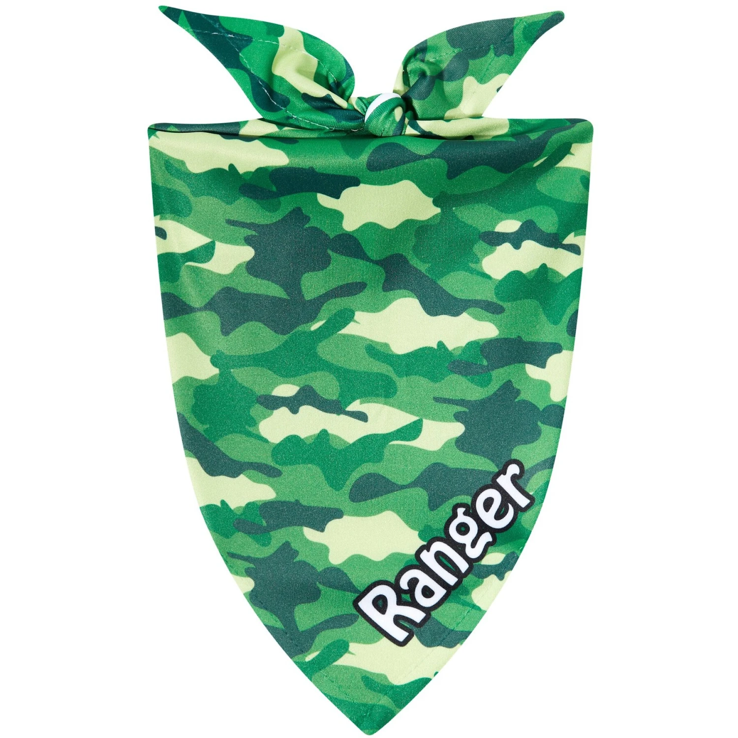 Frisco Green Camo Personalized Dog & Cat Bandana 3 Frisco Green Camo Personalized Dog & Cat Bandana