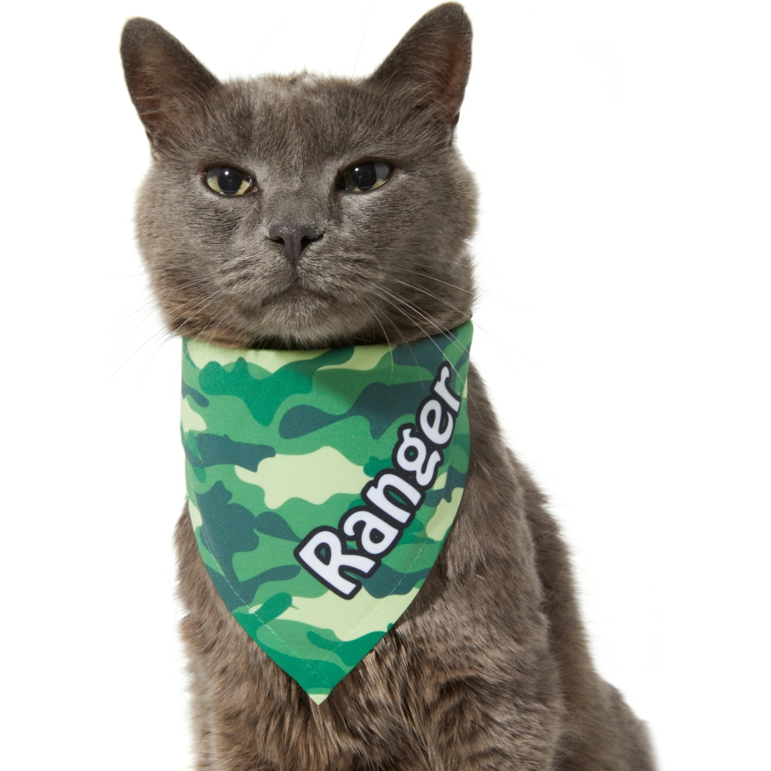 Frisco Green Camo Personalized Dog & Cat Bandana 10 Frisco Green Camo Personalized Dog & Cat Bandana - Image 8