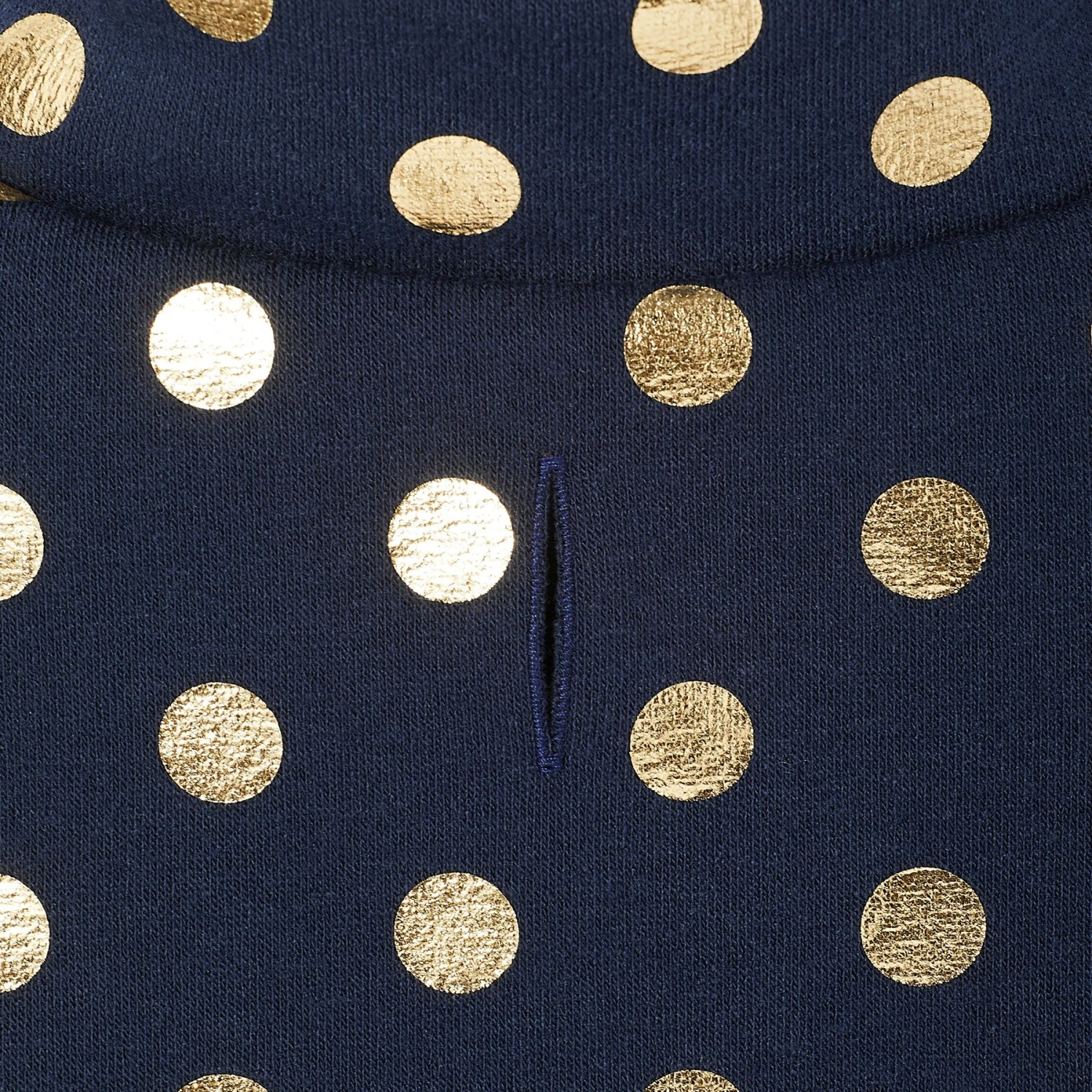 Frisco Lightweight Gold Dotted Dog & Cat Jacket, Navy 8 Frisco Lightweight Gold Dotted Dog & Cat Jacket, Navy - Image 6