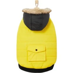 Frisco Heavyweight Anchorage Insulated Dog & Cat Parka, Yellow/Black 12 Frisco Heavyweight Anchorage Insulated Dog & Cat Parka, Yellow/Black -Frisco 268397 PT4. AC SS1800 V1628792817