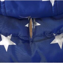 Frisco Mediumweight Metallic Star Print Insulated Dog & Cat Parka, Navy -Frisco 268413 PT6. AC SS1800 V1628791601