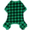 Frisco Dog & Cat Cozy Plush Fleece PJs, Green Plaid -Frisco 268517 MAIN. AC SS1800 V1637725390