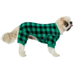 Frisco Dog & Cat Cozy Plush Fleece PJs, Green Plaid 11 Frisco Dog & Cat Cozy Plush Fleece PJs, Green Plaid -Frisco 268517 PT2. AC SS1800 V1637669565