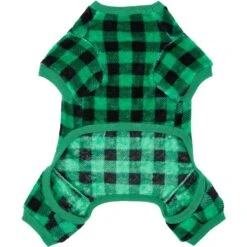 Frisco Dog & Cat Cozy Plush Fleece PJs, Green Plaid 13 Frisco Dog & Cat Cozy Plush Fleece PJs, Green Plaid -Frisco 268517 PT4. AC SS1800 V1637682124