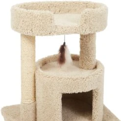 Frisco 27-in Real Carpet Cat Tree With Condo And Oval Perch -Frisco 282747 PT3. AC SS1800 V1621949602