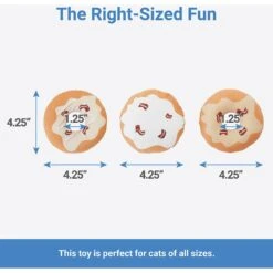 Frisco Fall Maple Bacon Donut Plush Cat Toy With Catnip 6 Frisco Fall Maple Bacon Donut Plush Cat Toy With Catnip -Frisco 285653 PT1. AC SS1800 V1636990882