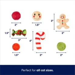 Frisco Holiday Festive Red Variety Pack Gift Box Cat Toy With Catnip, 14 Count 9 Frisco Holiday Festive Red Variety Pack Gift Box Cat Toy With Catnip, 14 Count -Frisco 287305 PT2. AC SS1800 V1695045657