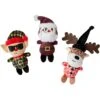 Frisco Holiday Hipster Santa & Friends Plush Cat Toy With Catnip, 3 Count -Frisco 287317 MAIN. AC SS1800 V1632775164