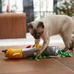 Frisco Holiday Elf Burrito Plush Cat Toy With Catnip, 2 Count -Frisco 287375 PT3. AC SS1800 V1632776330