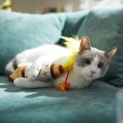 Frisco New Year's Eve Firework Plush Kicker Cat Toy With Catnip -Frisco 288474 PT3. AC SS1800 V1638288685