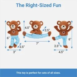 Frisco New Year, New Me Namaste Bear Plush Cat Toy With Catnip 6 Frisco New Year, New Me Namaste Bear Plush Cat Toy With Catnip -Frisco 288947 PT1. AC SS1800 V1640722431