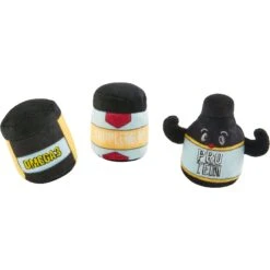Frisco Pre-Workout & Protein Plush Cat Toy With Catnip, 3 Count
