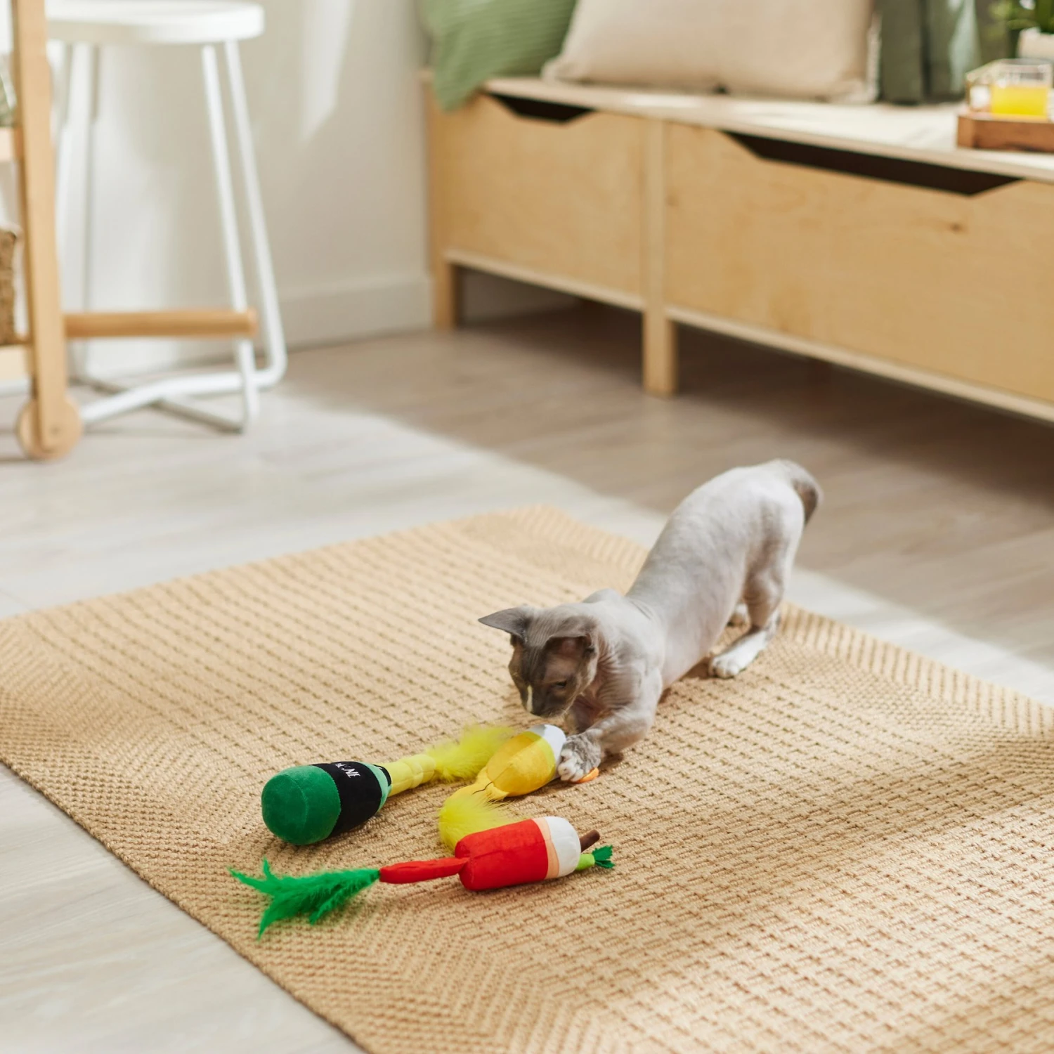 Frisco Brunch Bottomless Mimosas Plush Cat Toy With Catnip, 3 Count 5 Frisco Brunch Bottomless Mimosas Plush Cat Toy With Catnip, 3 Count - Image 3