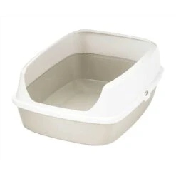 Frisco Decorative Side Table Cat Litter Box Cover & Frisco Open Top Cat Litter Box With Rim, Large -Frisco 297992 PT5. AC SS1800 V1621303645