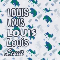 Frisco Buffalo Plaid Winter Animals Personalized Dog & Cat Bandana -Frisco 301365 PT4. AC SS1800 V1627655260