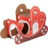 Frisco Valentine Love Carriage Cardboard Cat House, 2-Story