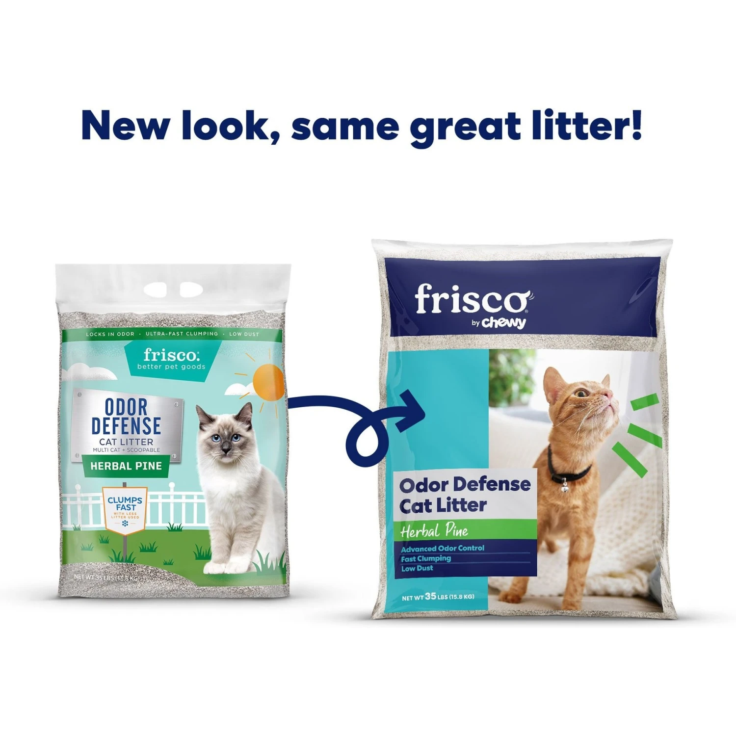 Frisco Odor Defense Herbal Pine Scented Clumping Clay Cat Litter 4 Frisco Odor Defense Herbal Pine Scented Clumping Clay Cat Litter - Image 2