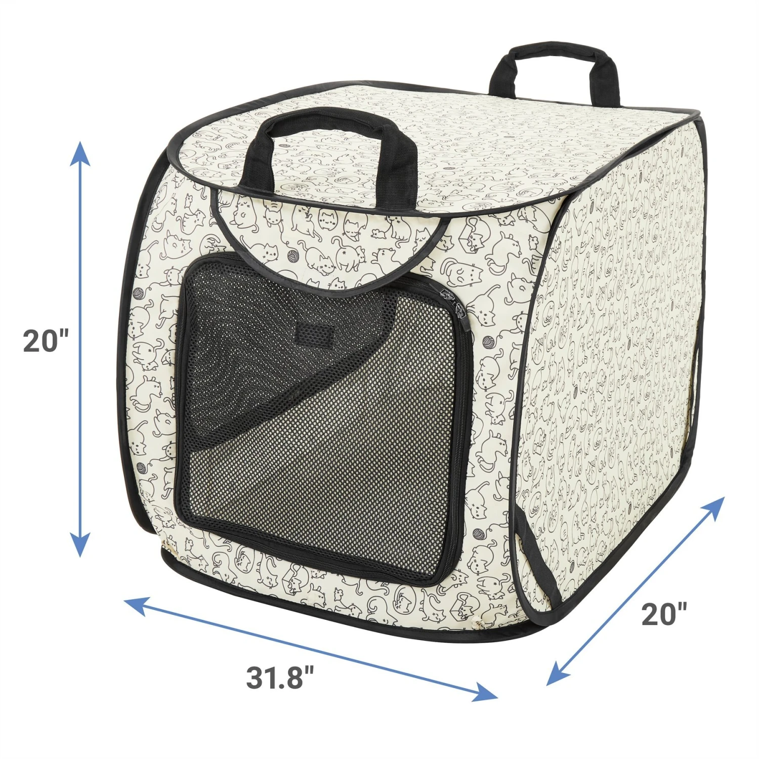 Frisco Collapsible Cat Cage, Litter Box, & Mat 4 Frisco Collapsible Cat Cage, Litter Box, & Mat - Image 2