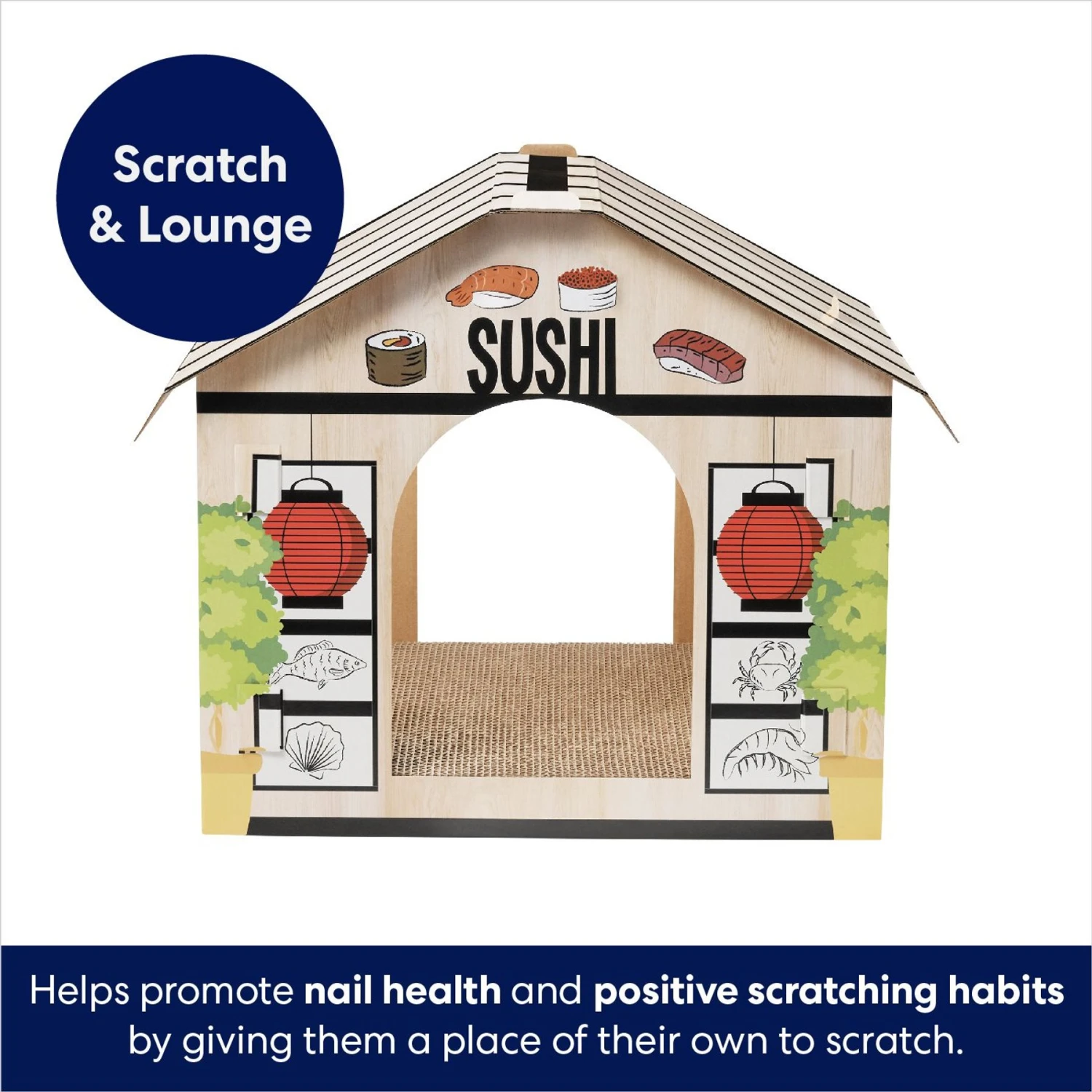 Frisco Sushi Shop Cardboard Cat House 5 Frisco Sushi Shop Cardboard Cat House - Image 3