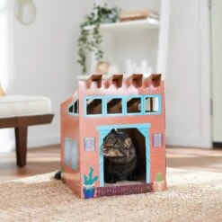 Frisco Southwestern House Cardboard Cat House -Frisco 317739 PT3. AC SS1800 V1642099125