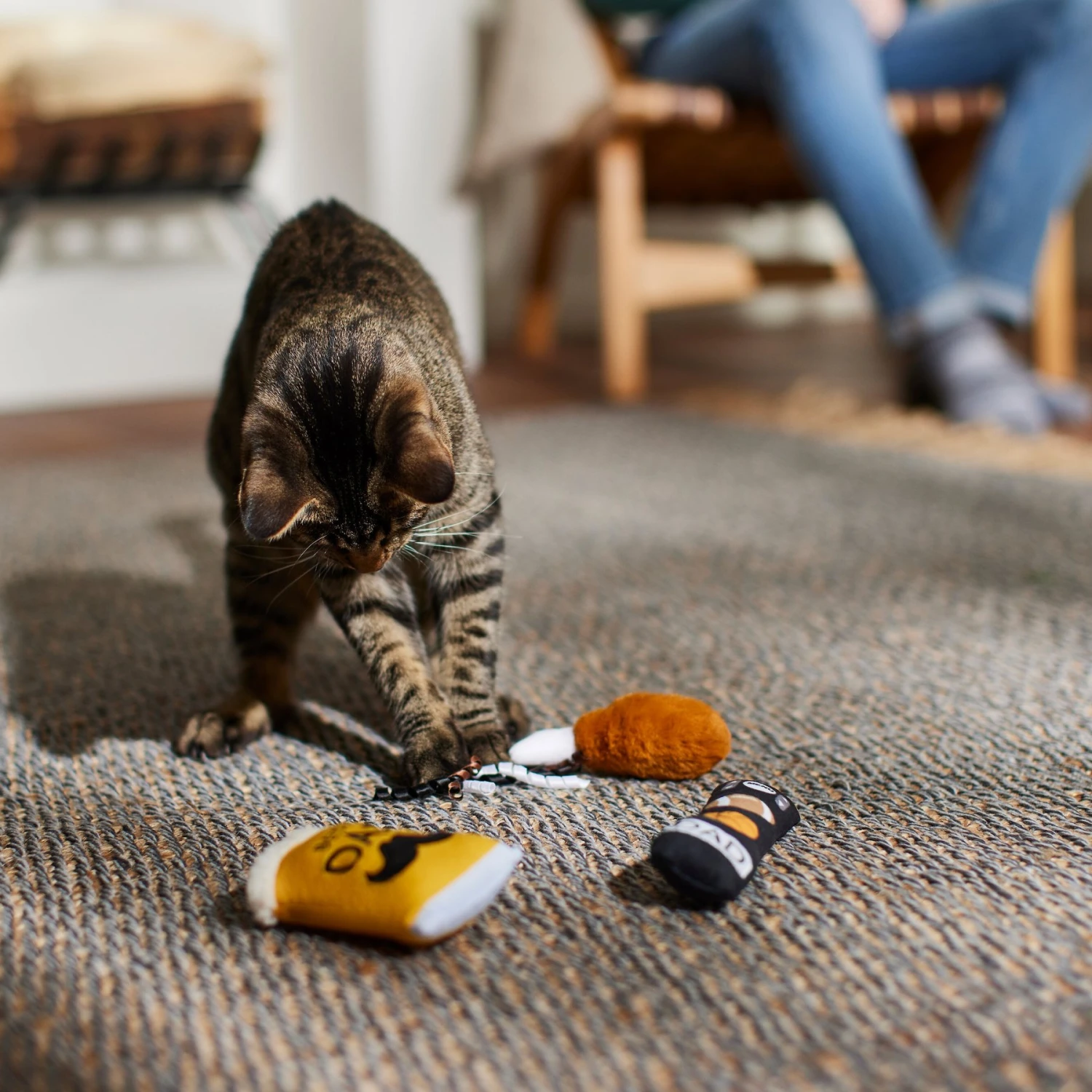 Frisco Dad's Essentials Plush Cat Toy With Catnip, 3 Count 5 Frisco Dad's Essentials Plush Cat Toy With Catnip, 3 Count - Image 3