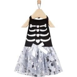Frisco Silver Metallic Skull Dog & Cat Dress -Frisco 335154 PT4. AC SS1800 V1658343223