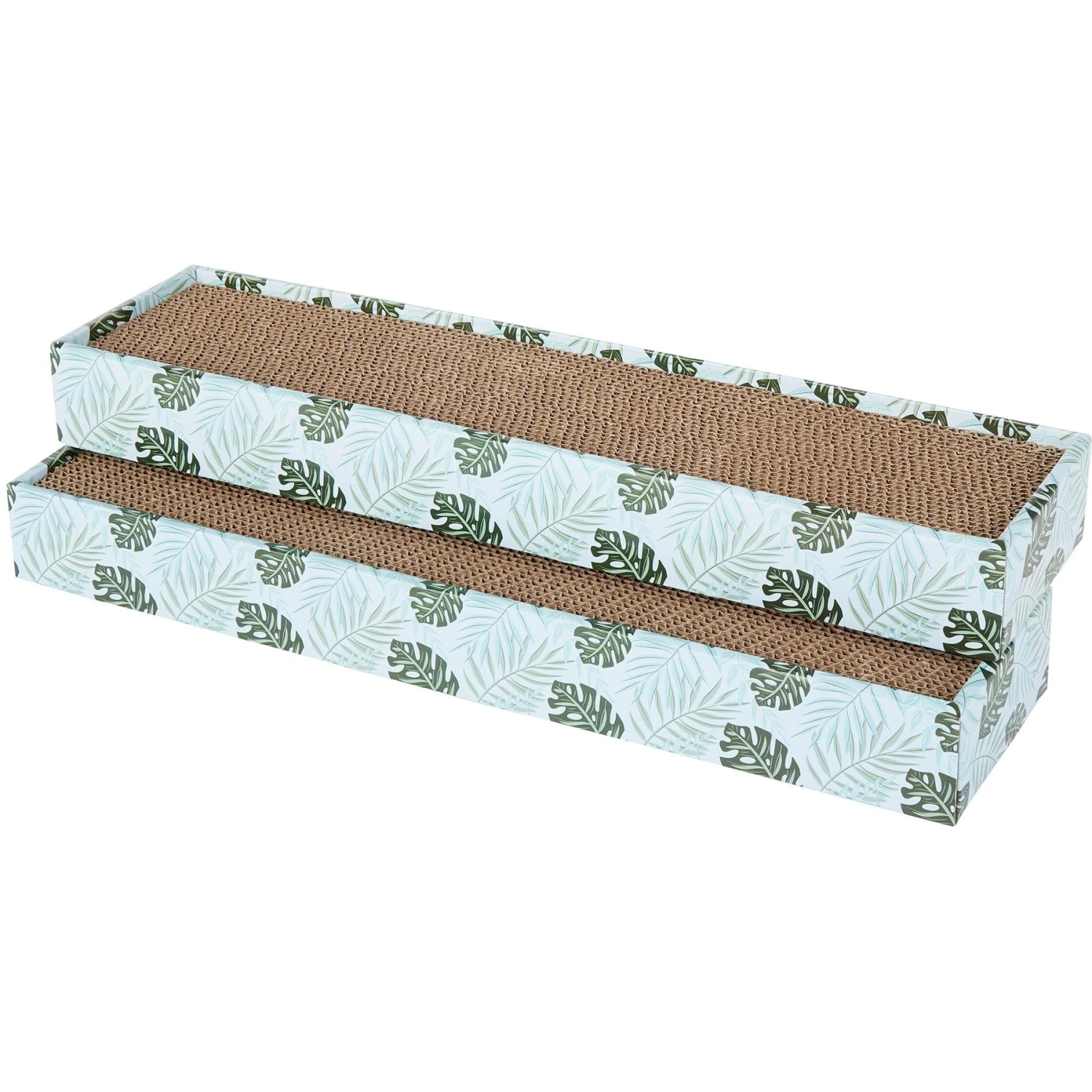 Frisco Single-Wide Cat Scratcher Toy With Catnip, Tropical Paradise, 2 Count 3 Frisco Single-Wide Cat Scratcher Toy With Catnip, Tropical Paradise, 2 Count