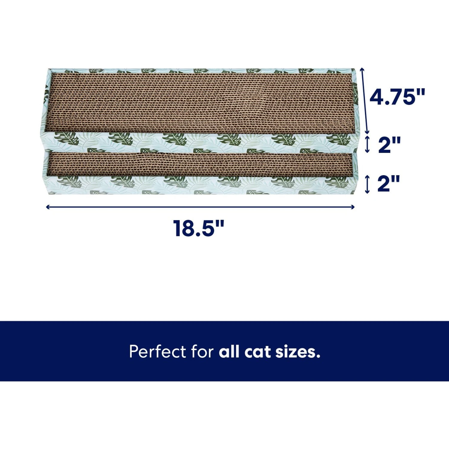 Frisco Single-Wide Cat Scratcher Toy With Catnip, Tropical Paradise, 2 Count 4 Frisco Single-Wide Cat Scratcher Toy With Catnip, Tropical Paradise, 2 Count - Image 2