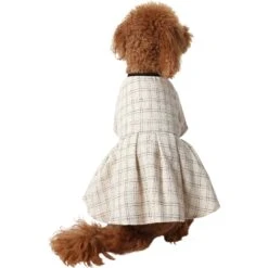 Frisco Tweed Weave Ruffle Skirt Dog & Cat Dress -Frisco 353649 PT2. AC SS1800 V1659008241