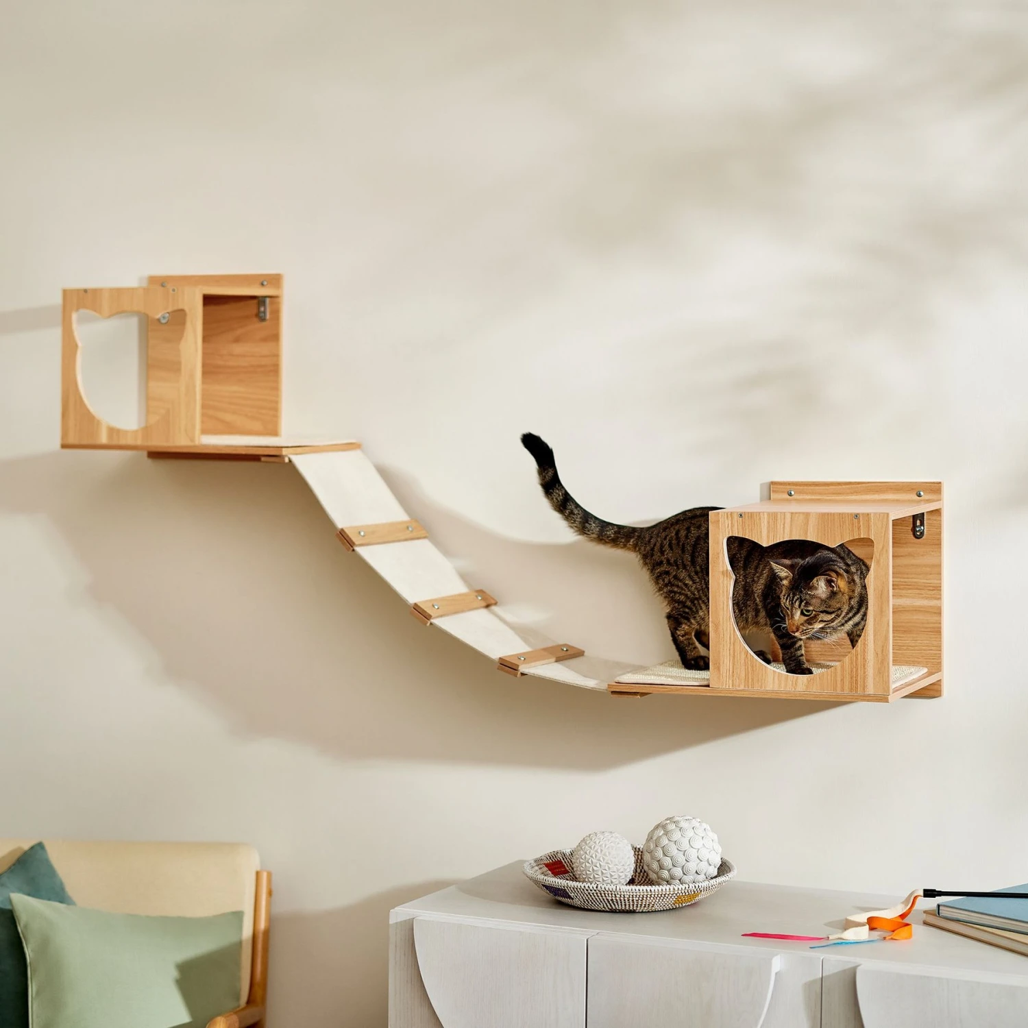 Frisco Cat Silhouette With Bridge Wall Mounted Cat Wall Shelves 3 Frisco Cat Silhouette With Bridge Wall Mounted Cat Wall Shelves