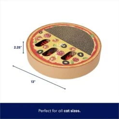 Frisco Interactive Maze & Scratch Cardboard Cat Toy With Catnip, Pizza -Frisco 506154 PT1. AC SS1800 V1669212049